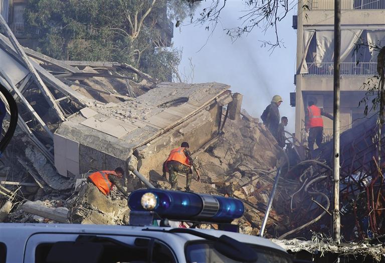 伊朗驻叙使馆建筑遭导弹袭击|伊朗_新浪财经_新浪网