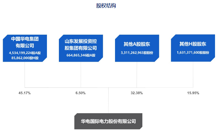 华电国际股权情况