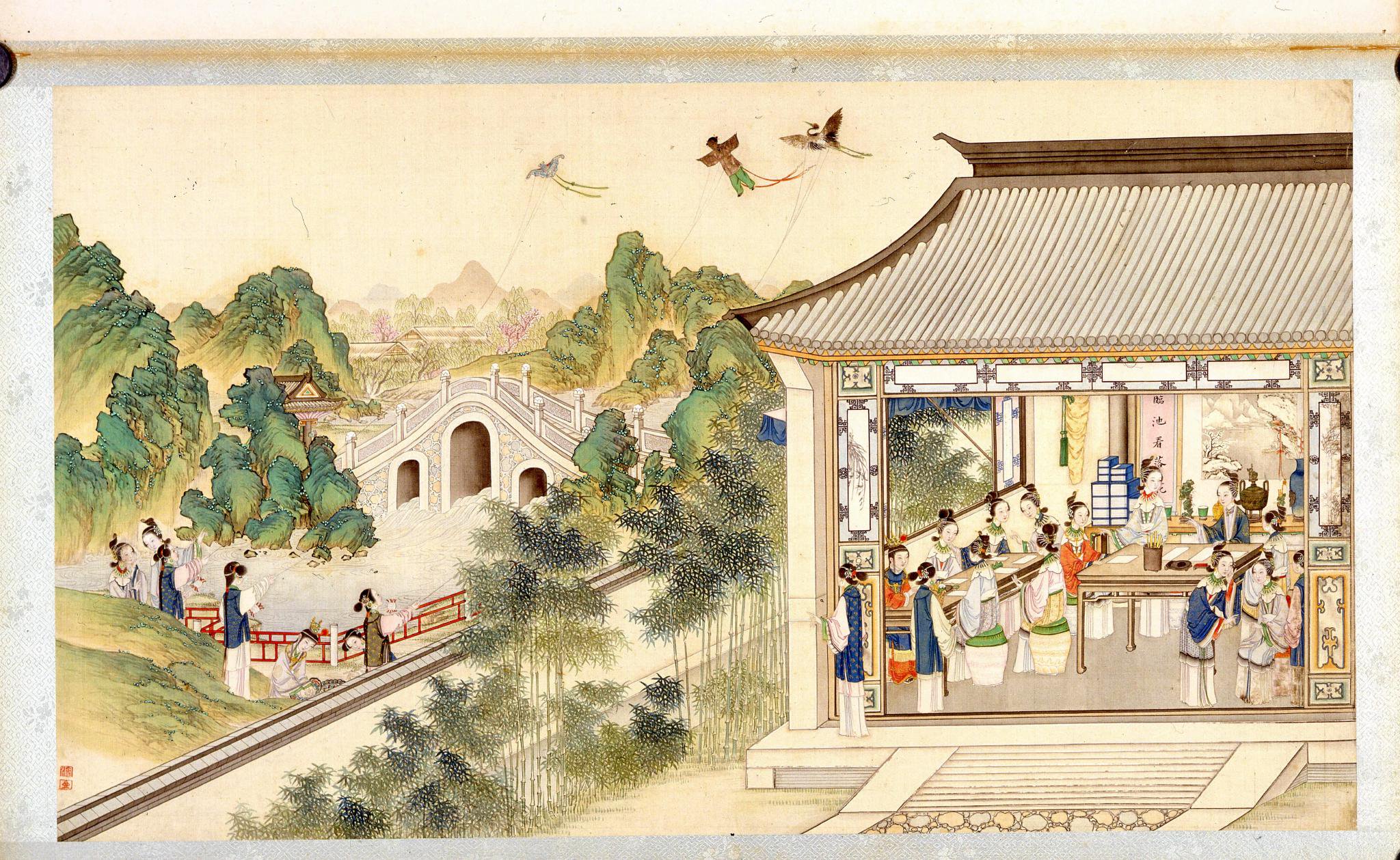 文博日历丨春光正好,来"大观园"放个风筝吧!|红楼梦_新浪财经_新浪网