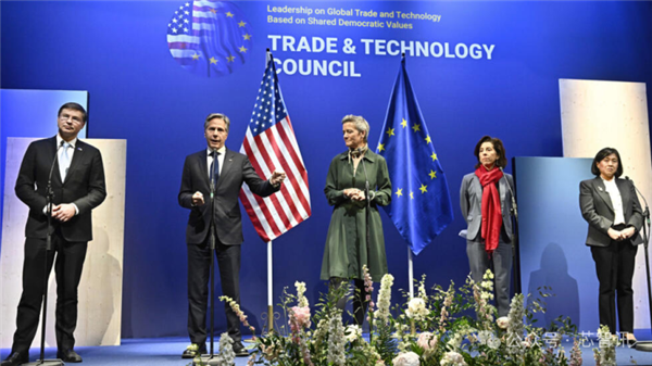 △美欧贸易和技术委员会（TTC）会议资料图片