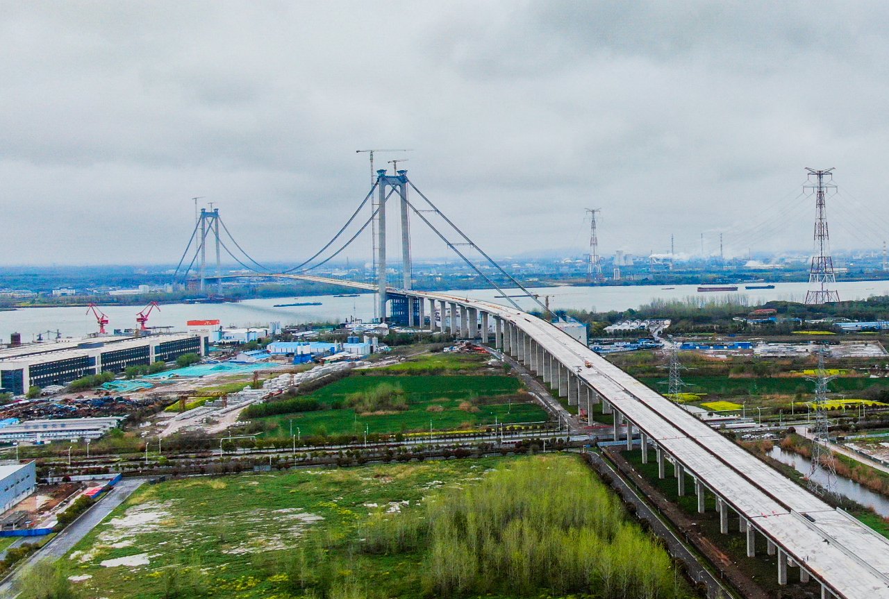 南京龙潭长江大桥主桥合龙|南京市_新浪财经_新浪网