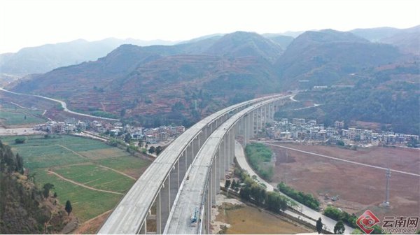 昆明福宜高速小屯特大桥预制梁架设全部完成|昆明市_新浪财经_新浪网