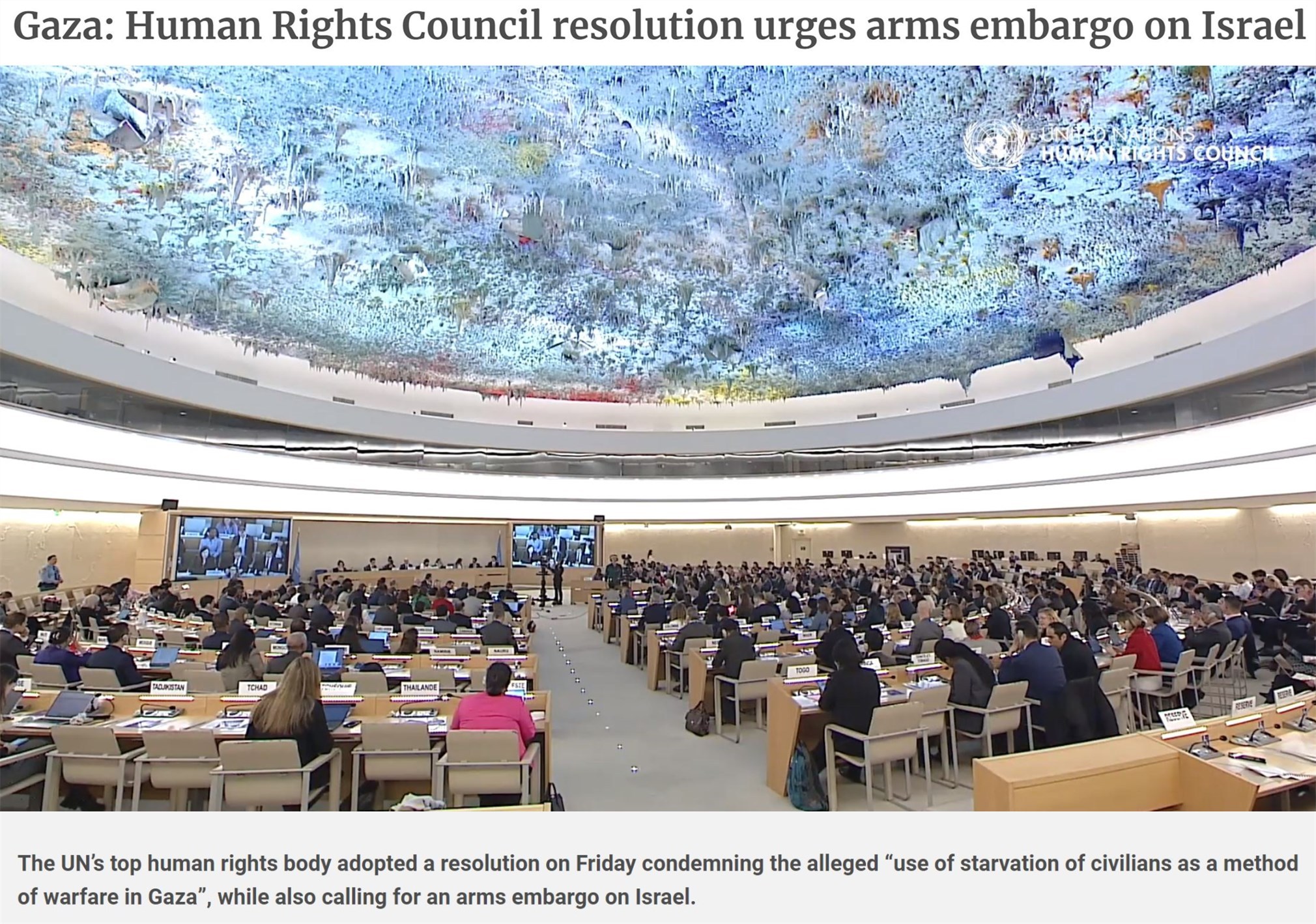 联合国官网截图