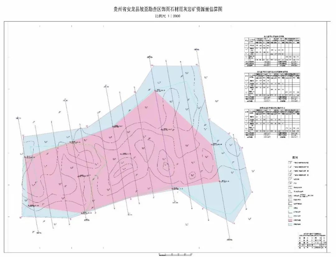 贵州省毕节—黔西南饰面石材矿资源量估算图