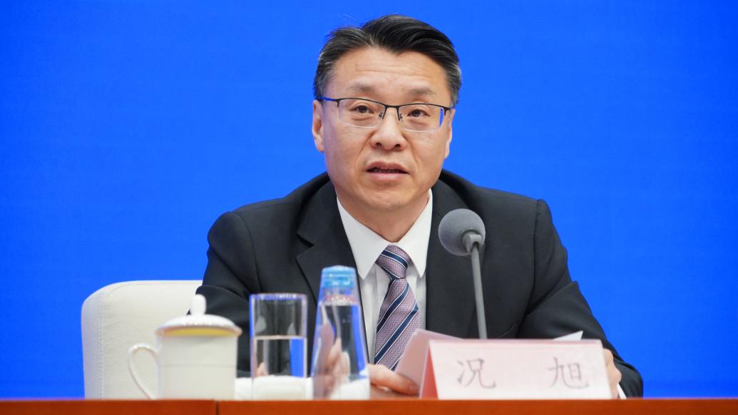 市场监管总局执法稽查局局长况旭  澎湃新闻记者 周頔 摄4月9日