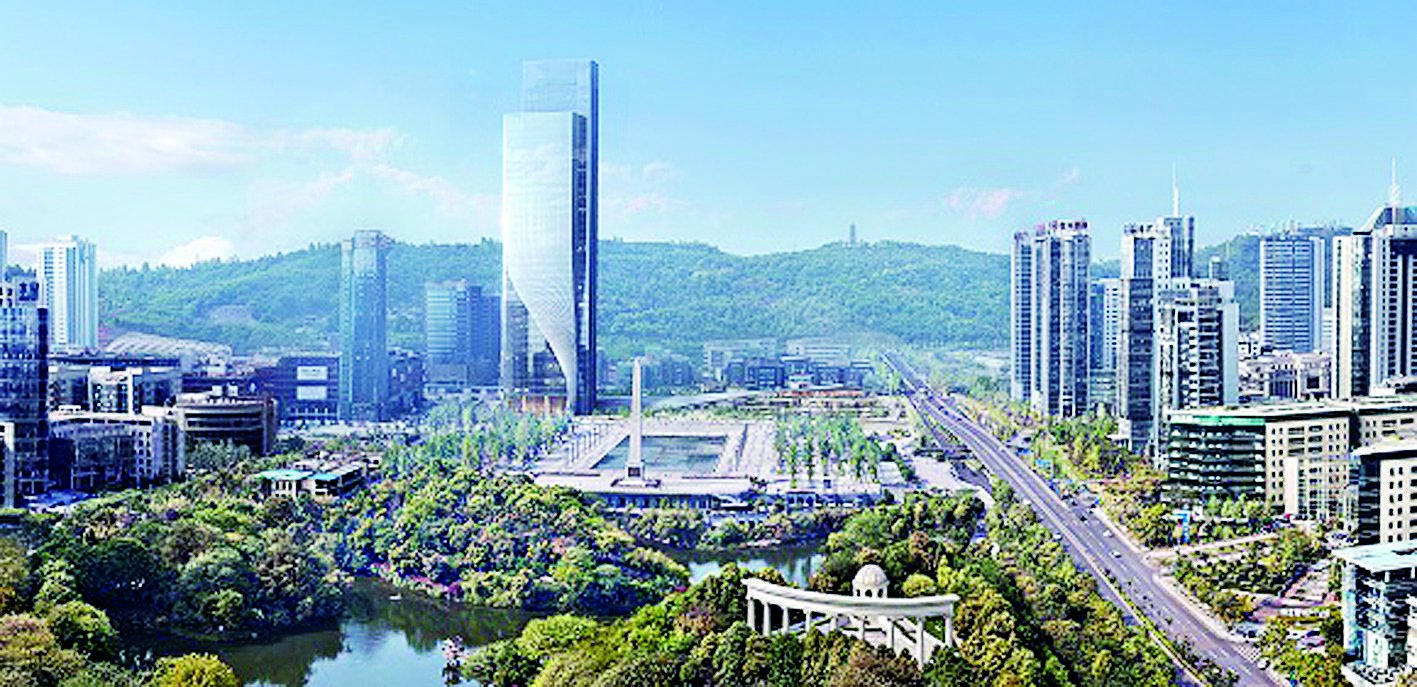 两江软件园全景 两江产业集团供图4月8日,数字重庆建设一周年成果新闻