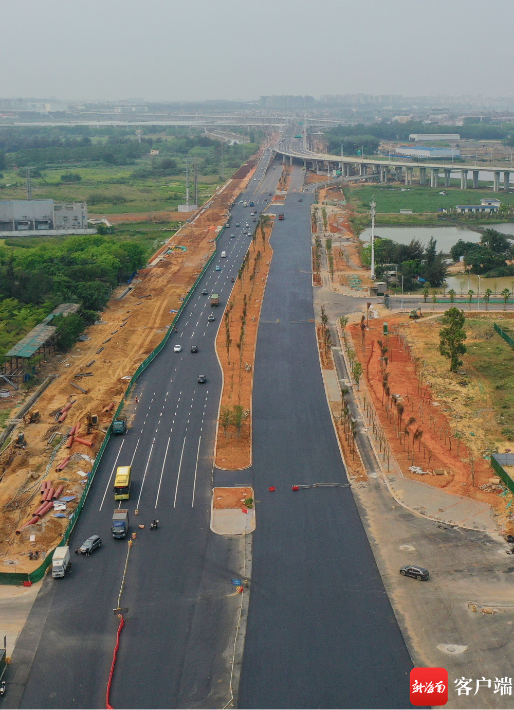 海口粤海大道改造项目完成主路面沥青铺设|海口市_新浪财经_新浪网