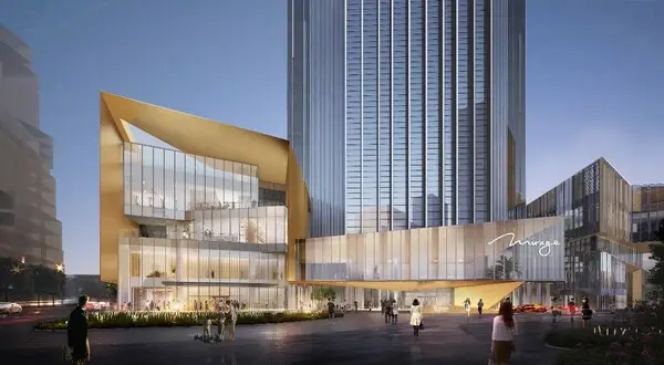 上海美高梅美幻酒店建筑外观效果图