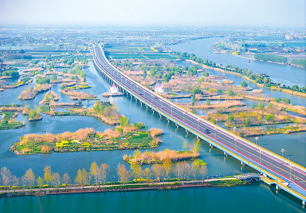 江苏省兴化市"千垛美路"构成一幅美丽的乡村生态画卷_新浪财经_新浪网