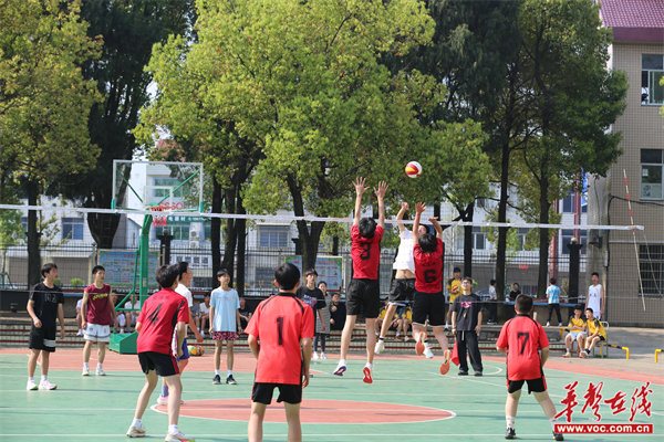 (初中男子排球赛精彩瞬间.