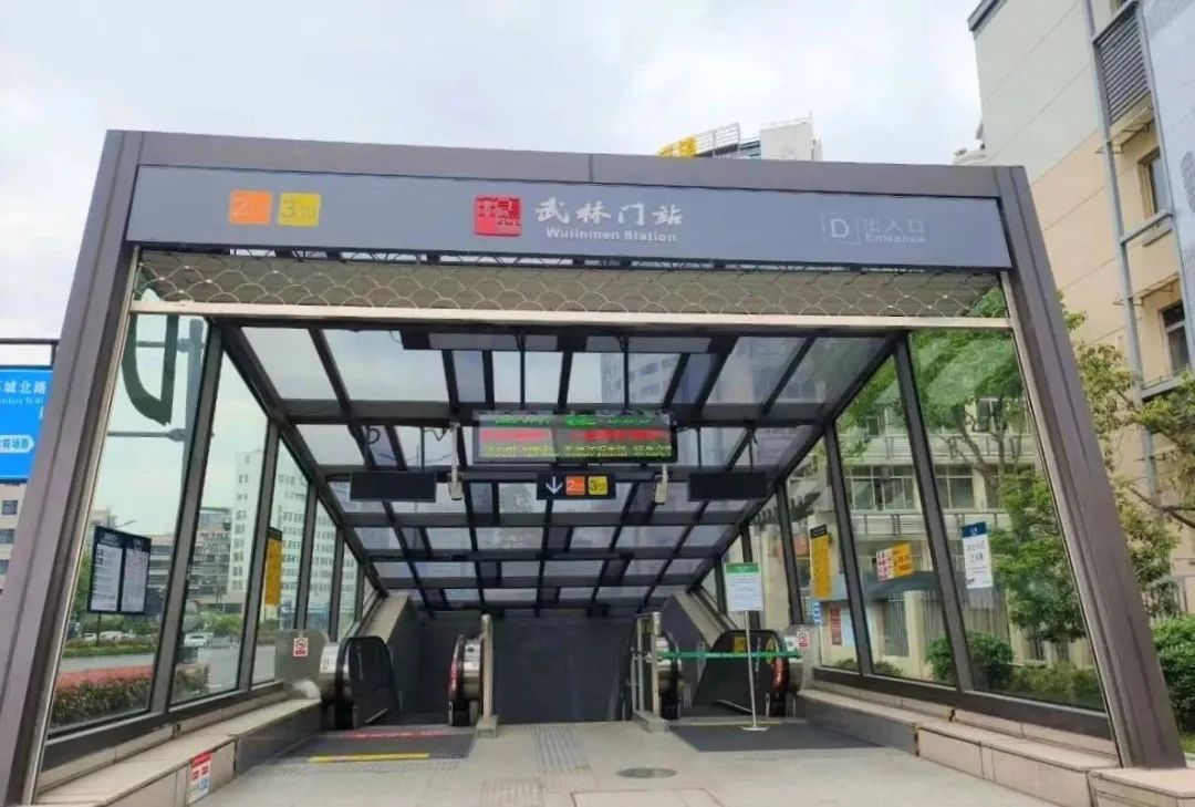 地铁2号线武林门站。图源 杭州地铁