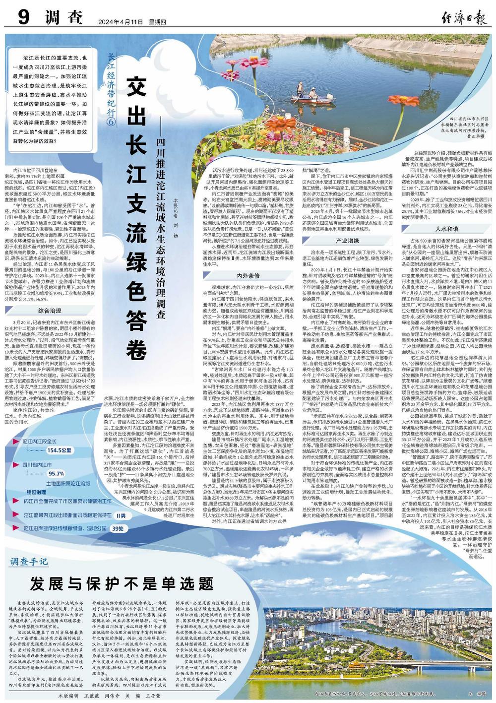 四川推进沱江流域水生态环境治理调查|内江市_新浪财经_新浪网