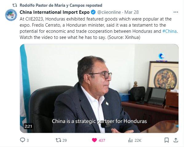 洪都拉斯常驻联合国副代表娜奥米·埃斯皮诺萨(noemi espinoza)转发帖