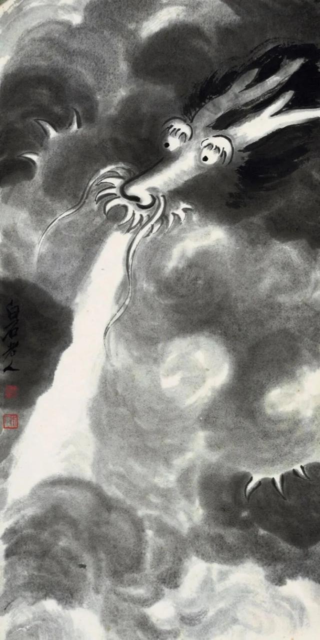 《十二属图》中的《龙》,画得也别有一番趣味.