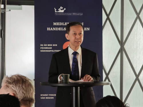 驻瑞典大使崔爱民在瑞典中部商会企业领袖对话会上的主旨演讲|瑞典