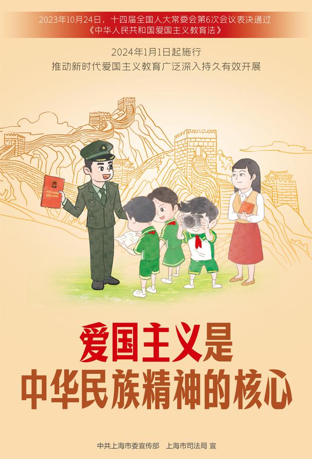 爱国主义教育法宣传海报_新浪财经_新浪网