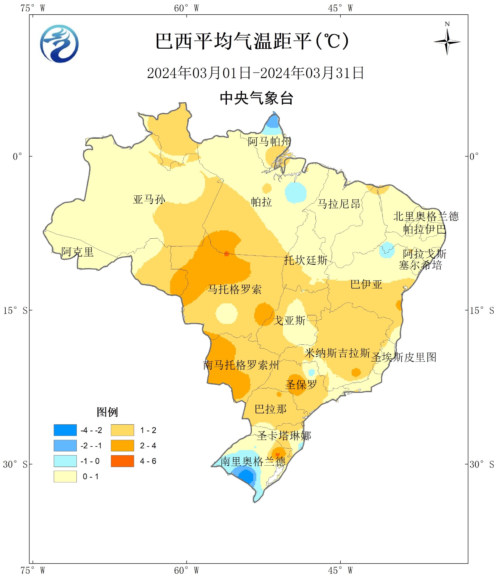 中央气象台:国外农业气象监测与作物产量展望(2024年04月10日)|降水