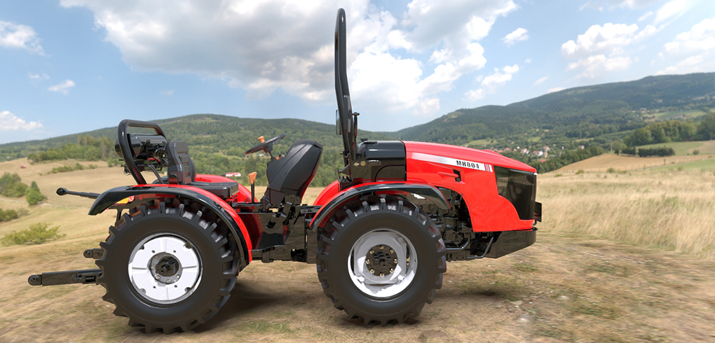 &nbsp; 图为中国一拖首台丘陵山地轮式拖拉机.(资料图片)