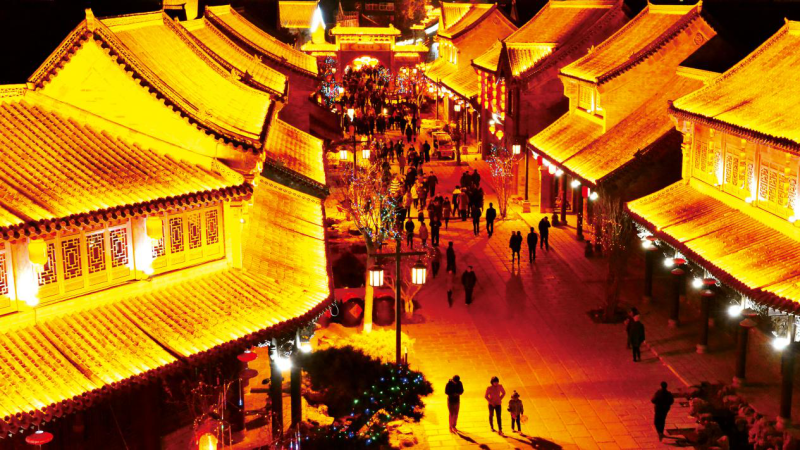 青州古城夜景.受访者供图