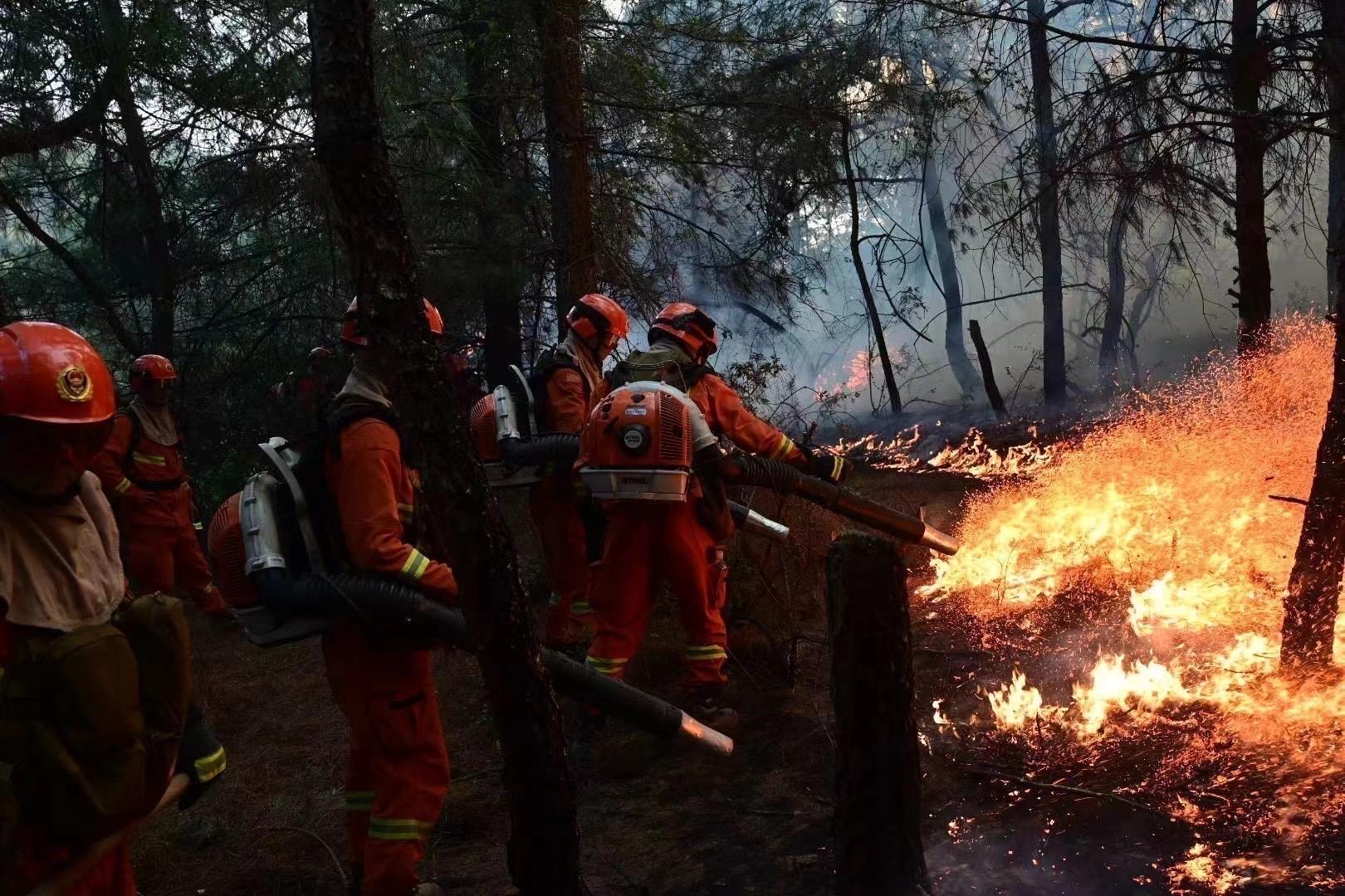 昆明晋宁森林火灾明火扑灭普照寺等38处重点设施未受火灾侵袭起火原因
