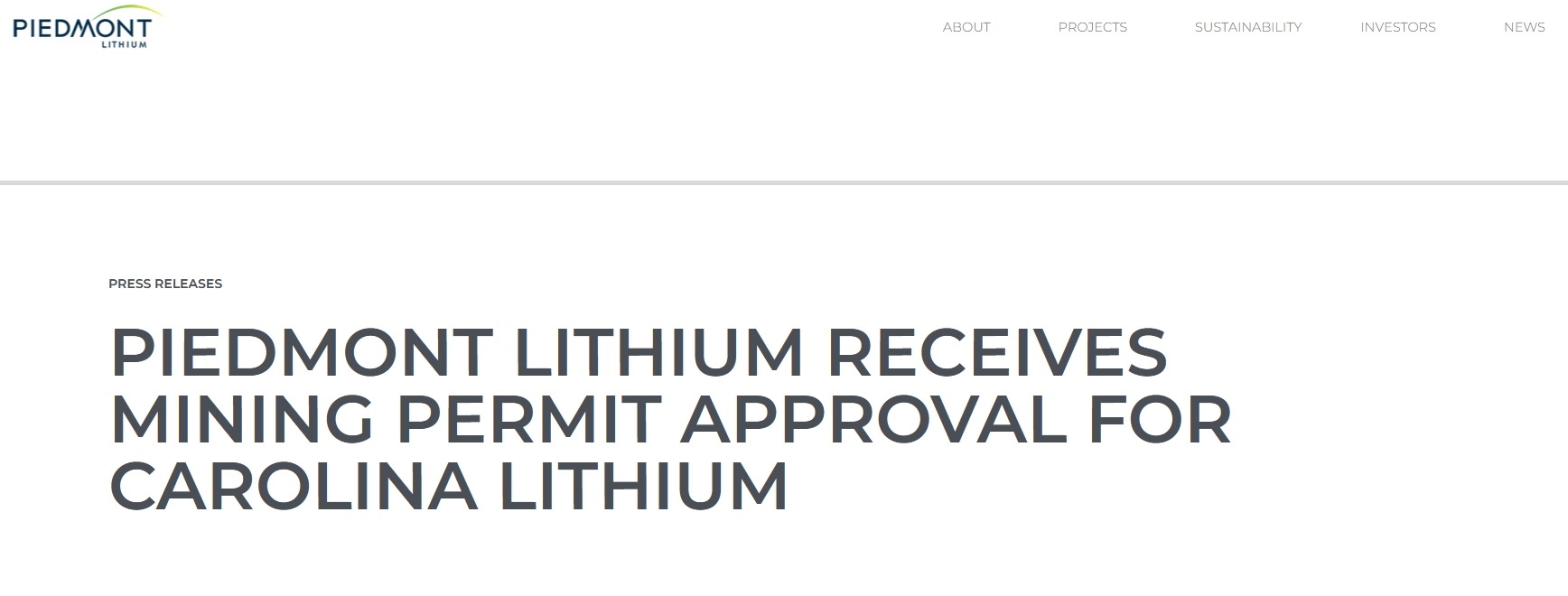 特斯拉供应商获得美国北卡罗来纳州锂矿项目许可_新浪