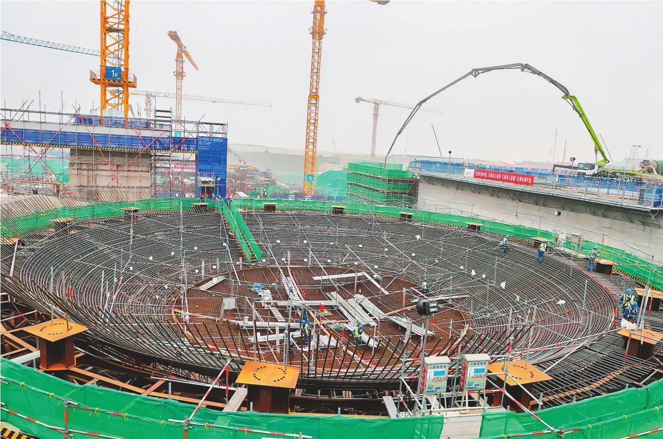 徐大堡核电项目一号机组施工进展顺利.