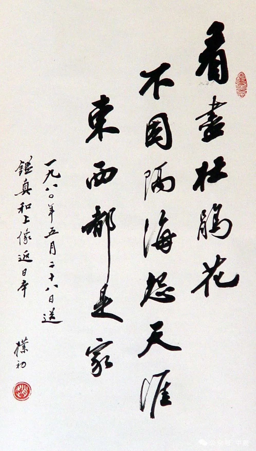 看尽杜鹃花&nbsp;&nbsp;赵朴初&nbsp;57cm×31cm&nbsp;&nbsp;书法&