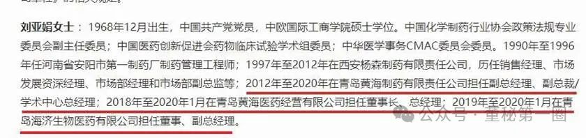青岛黄海医药经营有限公司(黄海制药持股100%)2020年3
