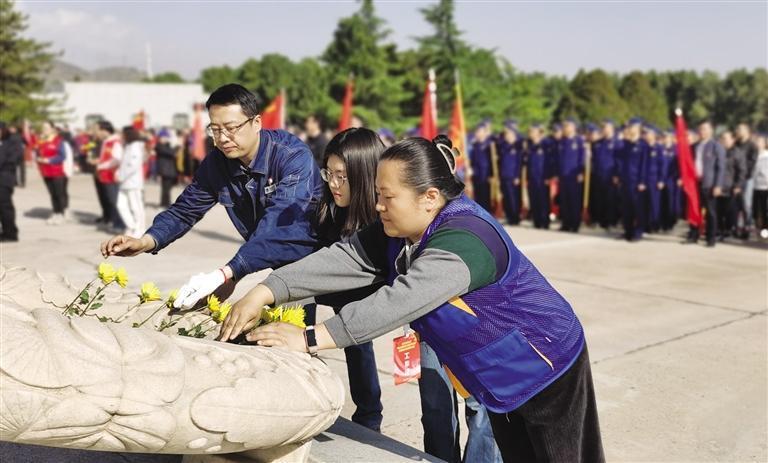 市民献花