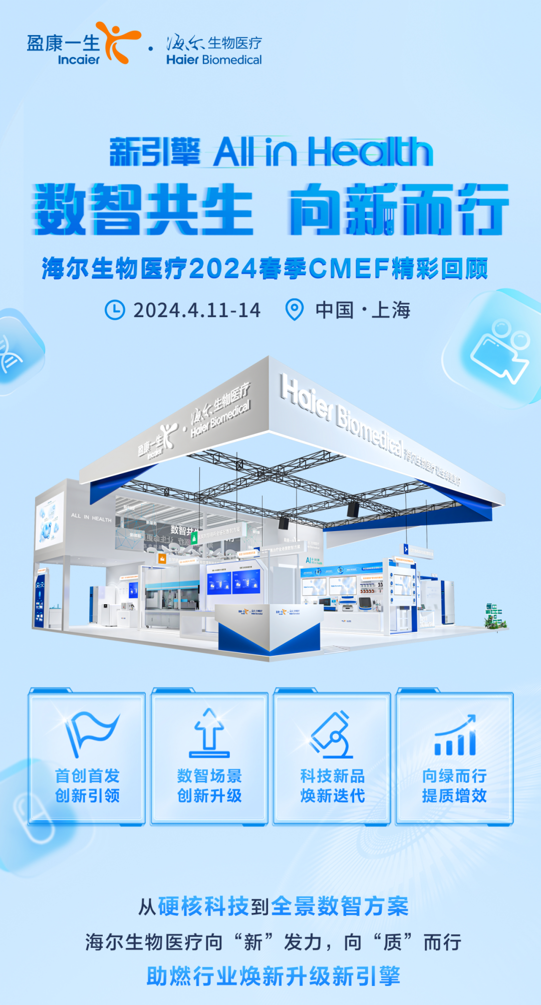 以ai 撬动新质生产力发展新引擎,海尔生物医疗第89届cmef精彩回顾