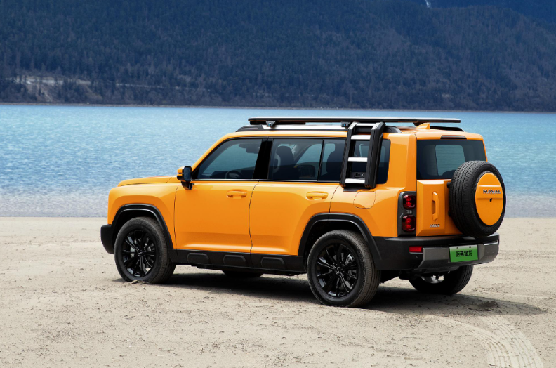 车尾两侧纵向帕形