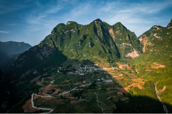 巫山县竹贤乡下庄村全貌.(巫山县融媒体中心供图)