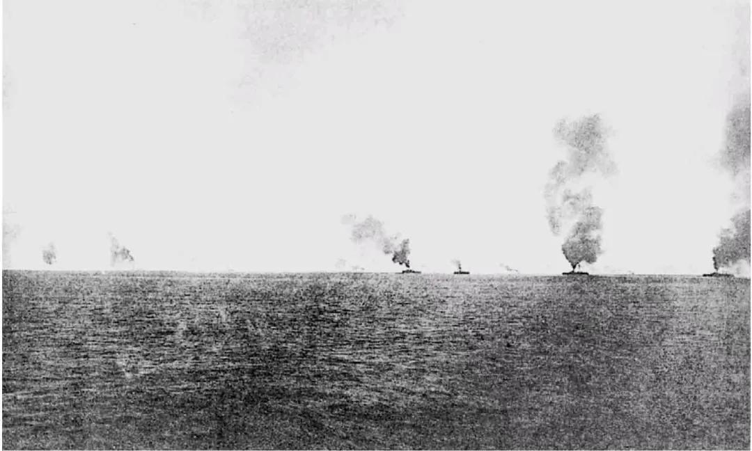 黄海海战中日两军初接战时的情景。资料图