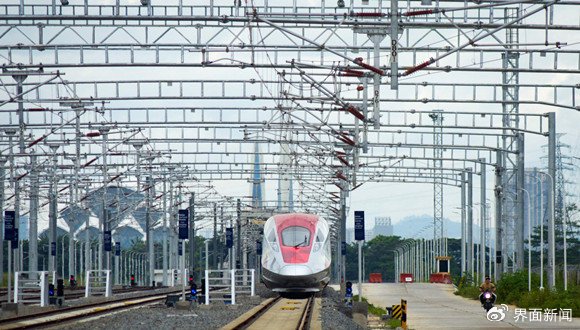 印度尼西亚雅万高铁，图片来源：视觉中国