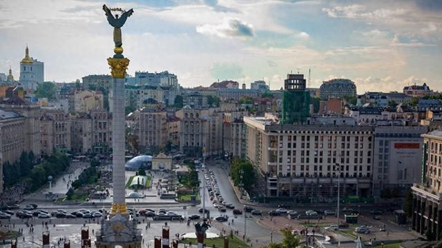 基辅街景当地时间4月26日,乌克兰财政部公布数据称,自2022年2月