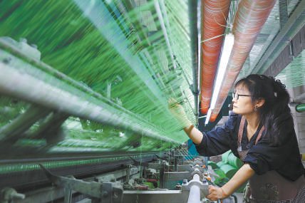 　　大通绳网产业园扎根滨州惠民，助力绳网产业转型升级。王鑫 摄