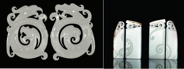 中国工艺美术大师蒋喜作品——龙凤玉对牌系列本报讯(记者贾淘文)5月