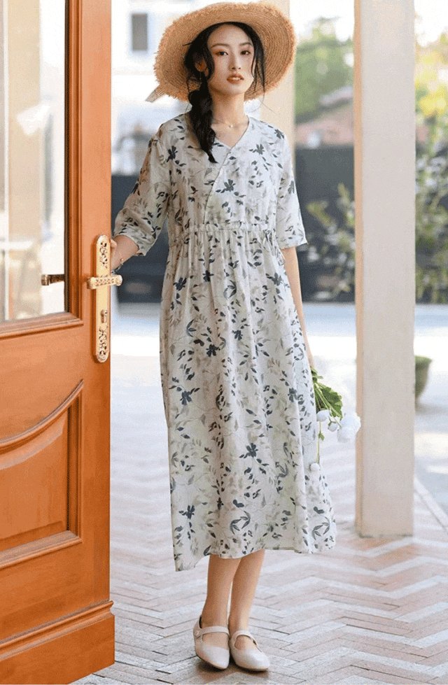 从「诗经」里走出来的美衣,雅致秀逸,清凉入肌!