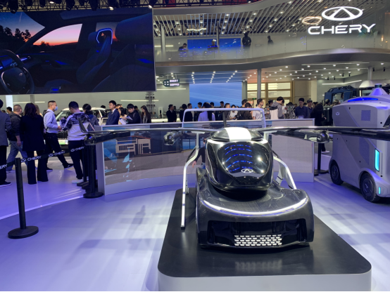 　　奇瑞汽车在北京车展上的展区。中国经济网记者 周宇宁/摄
