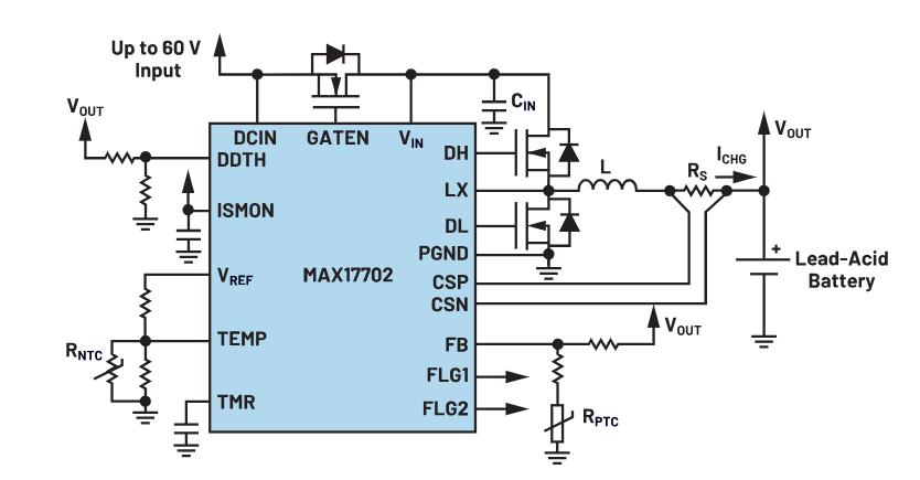 图3.高压铅酸电池充电器控制器