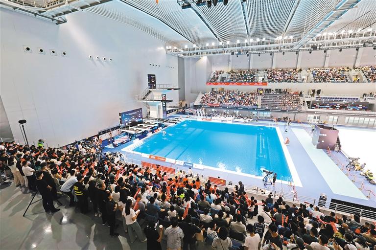 2024世界泳联跳水世界杯总决赛比赛现场(资料图片)