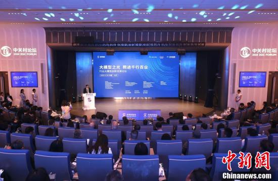 4月28日，2024中关村论坛行业大模型创新发展论坛在北京举行。中新社记者 易海菲 摄
