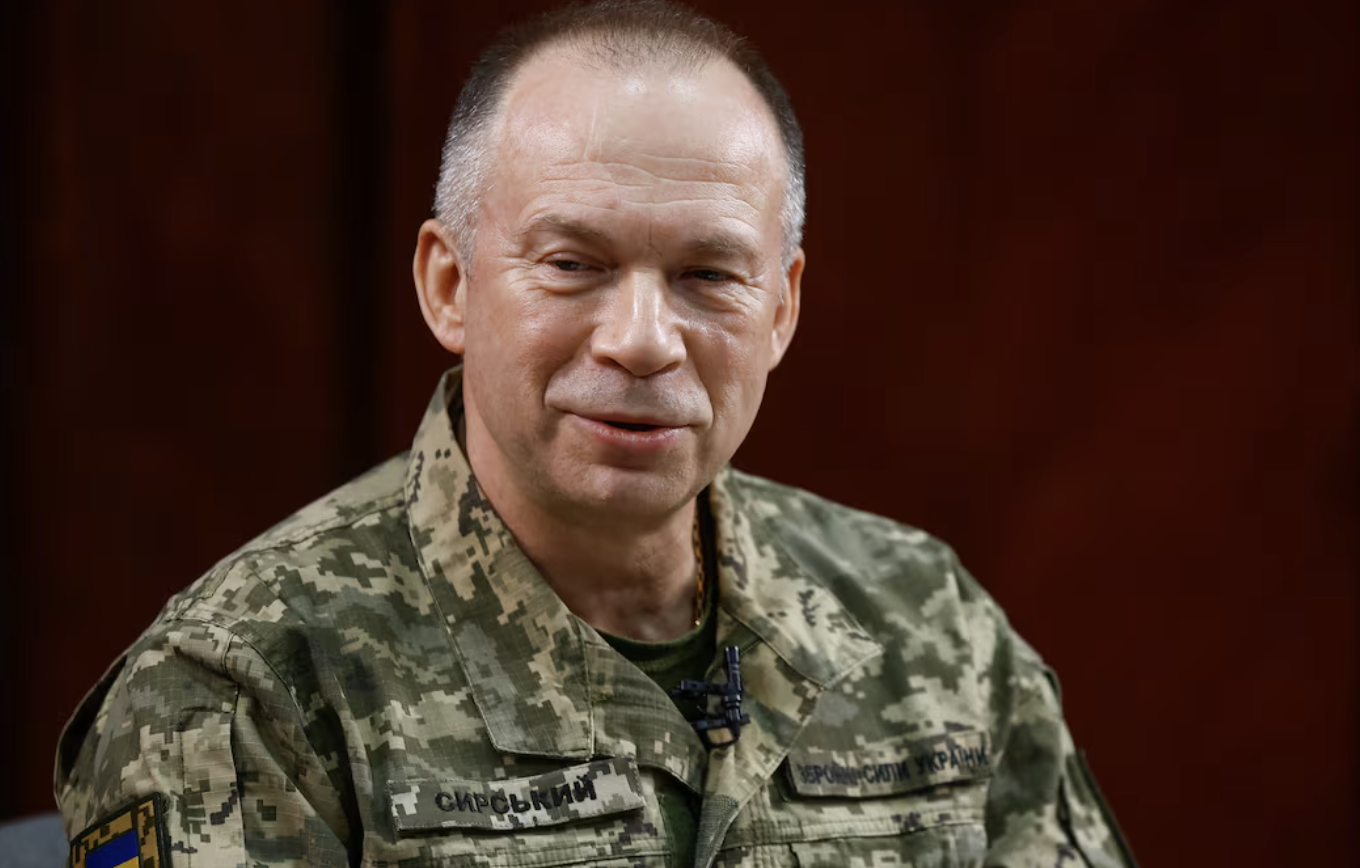 ▲乌克兰武装部队总司令亚历山大·瑟尔斯基