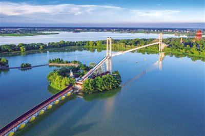 阜阳市颍上县八里河风景区(安徽省文化和旅游厅供图)