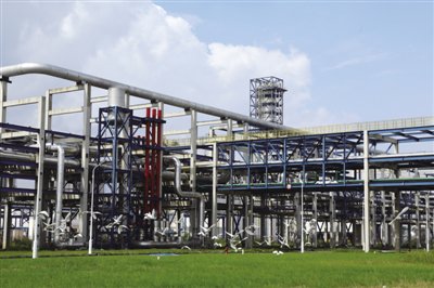 淮南市潘集现代煤化工产业园内的一处绿色工厂 (图片由当地宣传部提供)