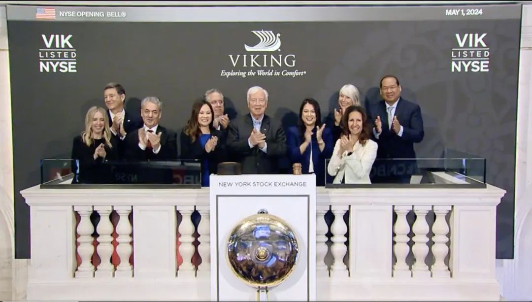 国际游轮巨头维京控股(Viking Holdings Ltd)5月1日正式在纽交所上市，股票代码为VIK。