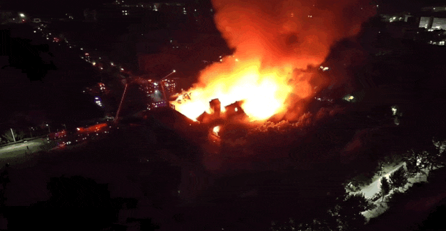 ▲火灾现场。图据央广网