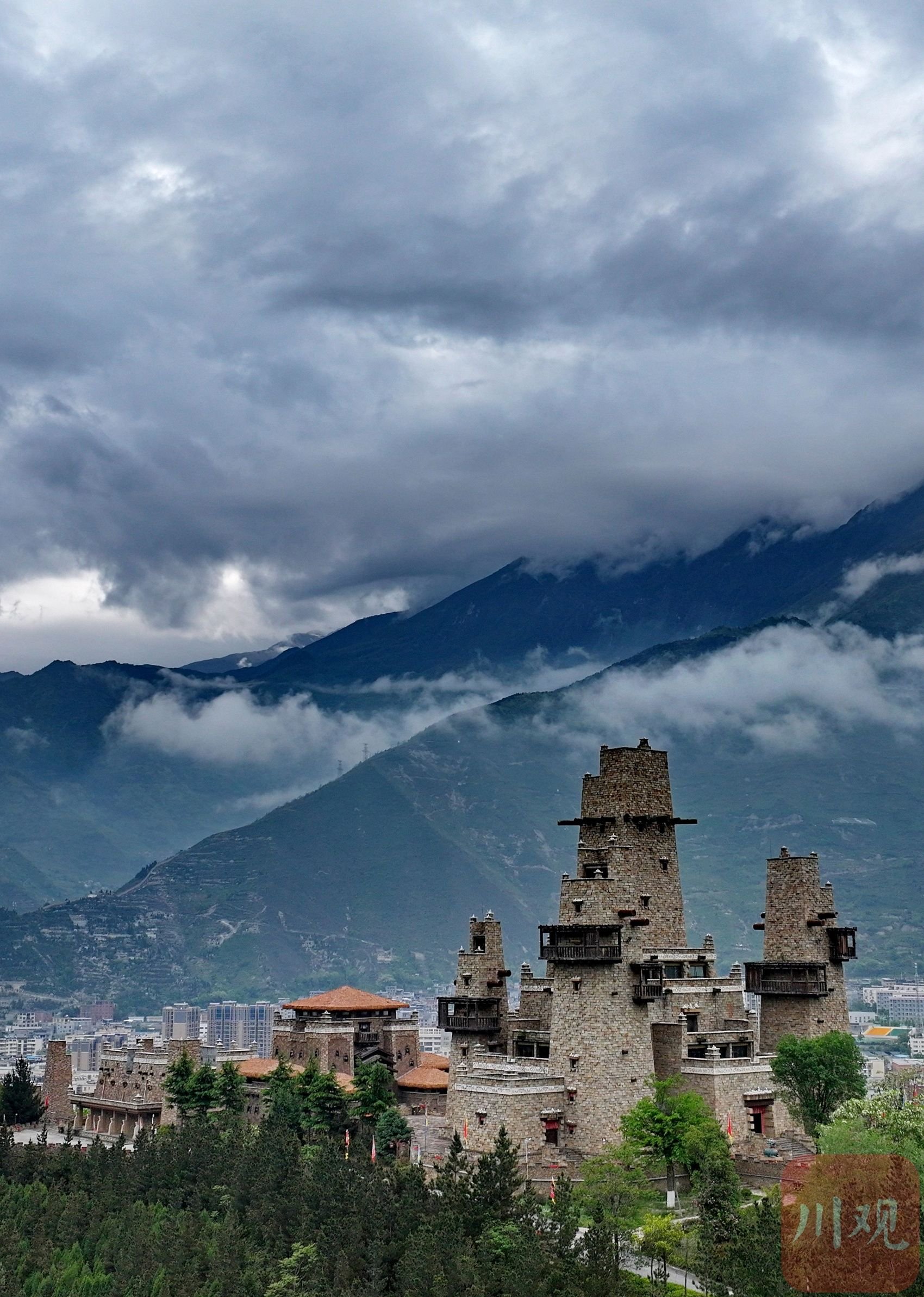c视频丨雨后阿坝茂县:宛如流动的"水墨画"