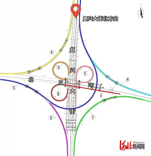 纵览视频 | 石家庄复兴大街北三环辅路全线通车,到底该咋走?