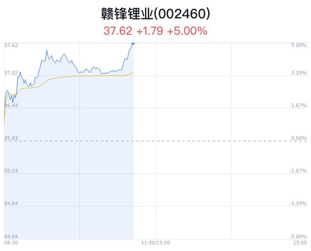 赣锋锂业大幅上涨 子公司拟收购mali lithium剩余股权
